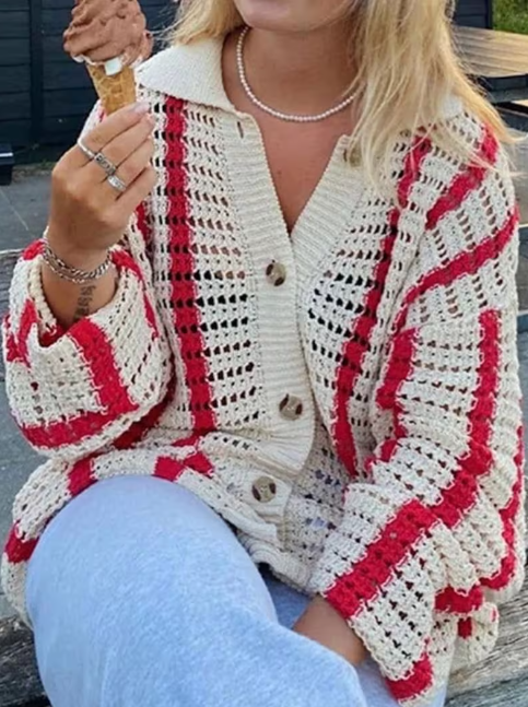 Handmade Crochet Unisex Shirt - Vintage Style