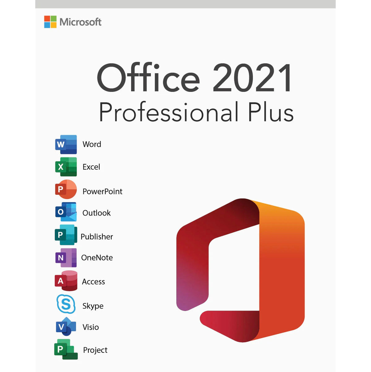 Microsoft Office 2021 Professional Plus Product Key – Lifetime License | 1 PC