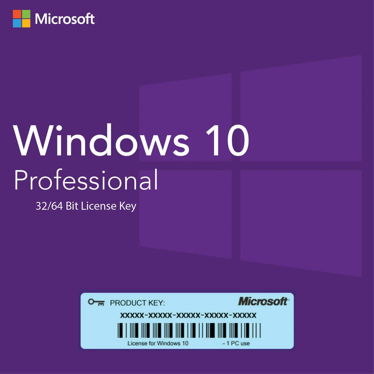 Microsoft Windows 10 Pro Product Key – Lifetime License | 1 PC